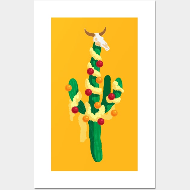 Merry Cactus Wall Art by JenniferSmith